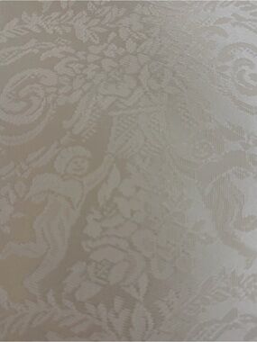Silk top sheet with angel cherub motif